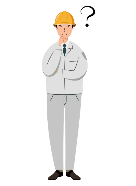 現場監督 イラスト（男性・全身）| 無料・商用利用可 | SSMSW019-01-C | 無料素材ペペロ