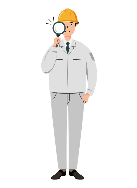 現場監督 イラスト（男性・全身）| 無料・商用利用可 | SSMSW023-01-C | 無料素材ペペロ