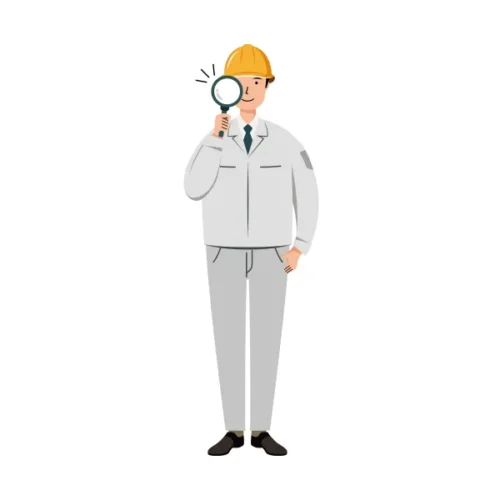 現場監督 イラスト（男性・全身）| 無料・商用利用可 | SSMSW023-C | 無料素材ペペロ