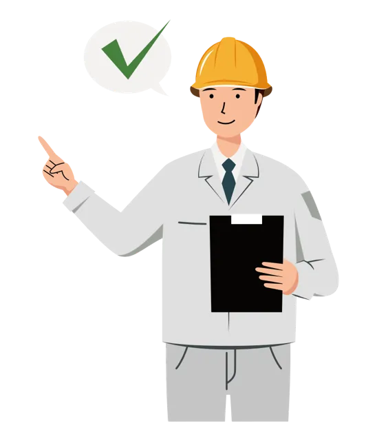 現場監督 イラスト（男性・上半身）| 無料・商用利用可 | SSMSWUB010-01-C | 無料素材ペペロ