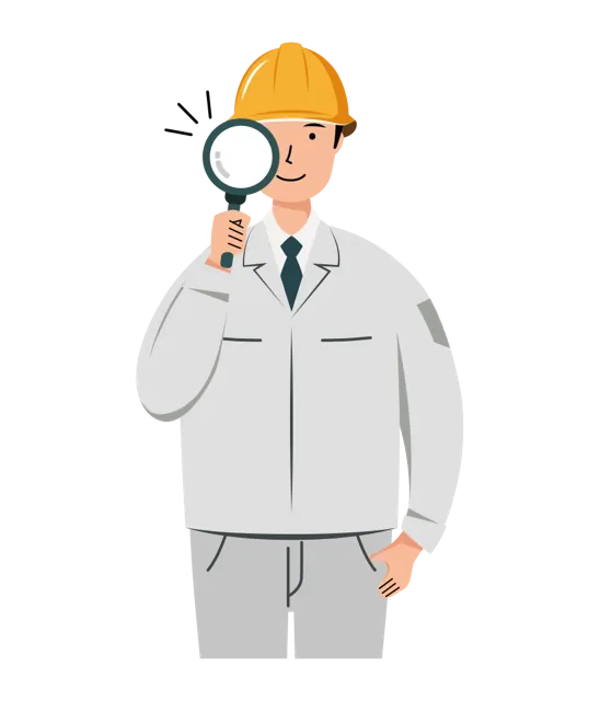 現場監督 イラスト（男性・上半身）| 無料・商用利用可 | SSMSWUB023-01-C | 無料素材ペペロ