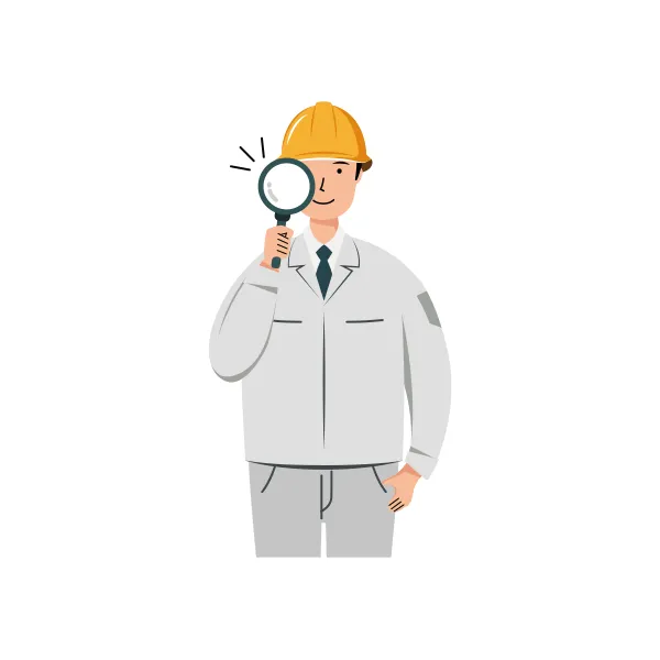 現場監督 イラスト（男性・上半身）| 無料・商用利用可 | SSMSWUB023-C | 無料素材ペペロ