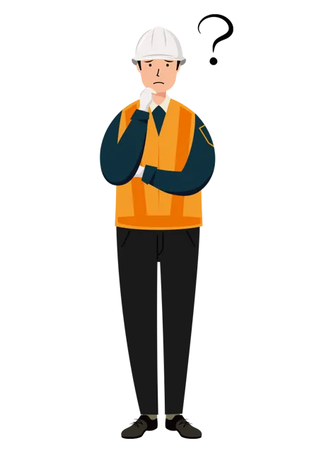 交通誘導員 イラスト（男性・全身）| 無料・商用利用可 | TGMC011-01-C | 無料素材ペペロ