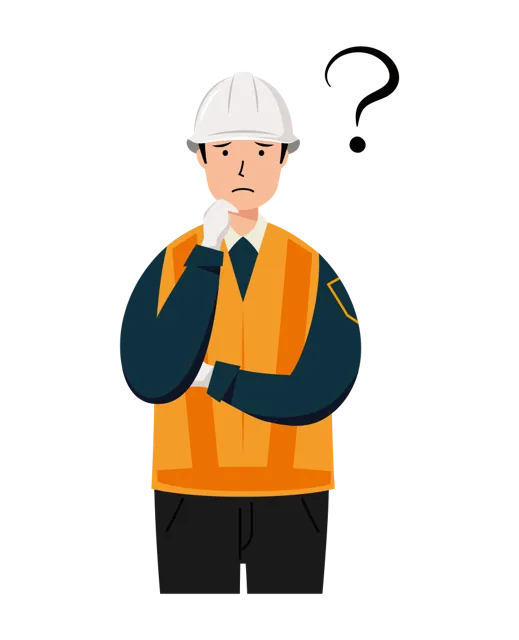 交通誘導員 イラスト（男性・上半身）| 無料・商用利用可 | TGMUBC011-01-C | 無料素材ペペロ