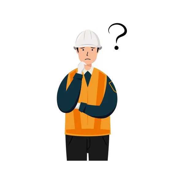 交通誘導員 イラスト（男性・上半身）| 無料・商用利用可 | TGMUBC011-C | 無料素材ペペロ