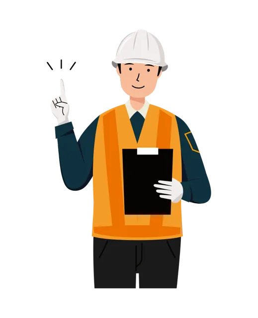 交通誘導員 イラスト（男性・上半身）| 無料・商用利用可 | TGMUBC012-01-C | 無料素材ペペロ