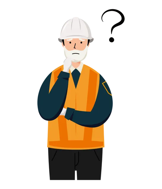 交通誘導員 イラスト（シニア男性・上半身）| 無料・商用利用可 | TGSMUBC011-01-C | 無料素材ペペロ