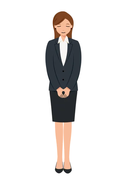 ビジネス イラスト（女性・全身）| 無料・商用利用可 | BUFLHBLS003-01-C | 無料素材ペペロ