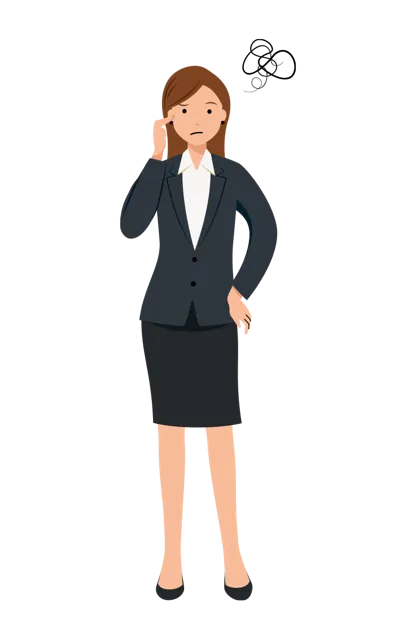 ビジネス イラスト（女性・全身）| 無料・商用利用可 | BUFLHBLS015-01-C | 無料素材ペペロ