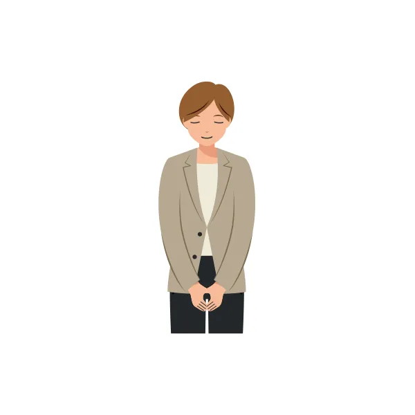 ビジネス イラスト（女性・上半身）| 無料・商用利用可 | BUFSHUBC003-C | 無料素材ペペロ