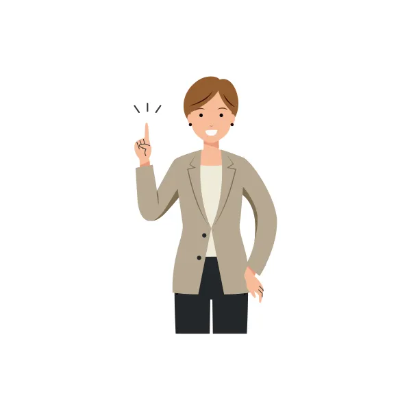 ビジネス イラスト（女性・上半身）| 無料・商用利用可 | BUFSHUBC007-C | 無料素材ペペロ