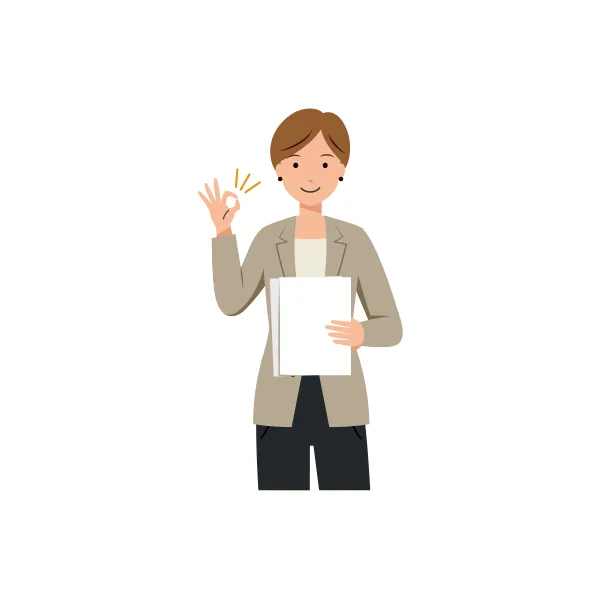 ビジネス イラスト（女性・上半身）| 無料・商用利用可 | BUFSHUBC018-C | 無料素材ペペロ