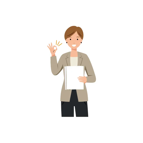 ビジネス イラスト（女性・上半身）| 無料・商用利用可 | BUFSHUBC019-C | 無料素材ペペロ