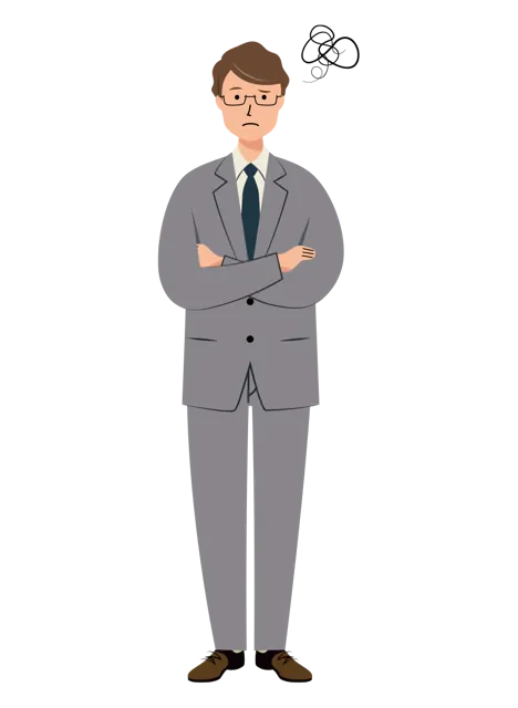 ビジネス イラスト（男性・全身）| 無料・商用利用可 | BUMGRC005-01-C | 無料素材ペペロ