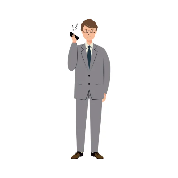 ビジネス イラスト（男性・全身）| 無料・商用利用可 | BUMGRC009-C | 無料素材ペペロ