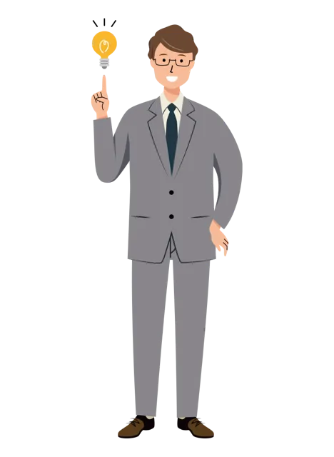 ビジネス イラスト（男性・全身）| 無料・商用利用可 | BUMGRC021-01-C | 無料素材ペペロ