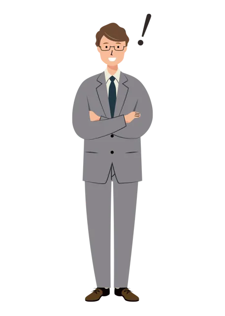 ビジネス イラスト（男性・全身）| 無料・商用利用可 | BUMGRC032-01-C | 無料素材ペペロ
