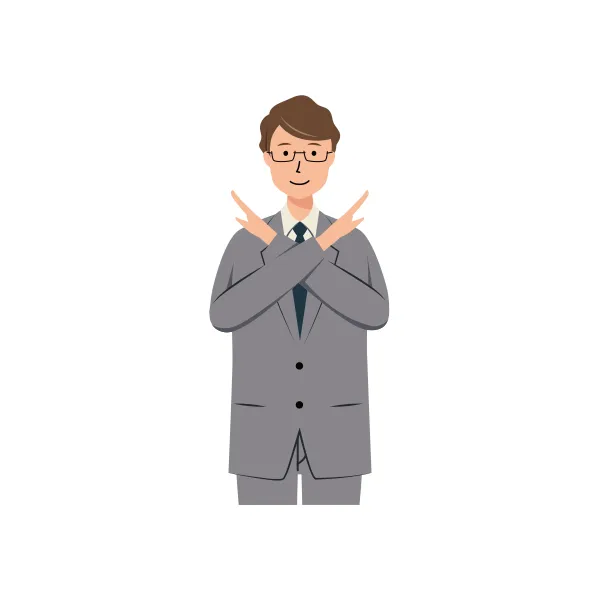 ビジネス イラスト（男性・上半身）| 無料・商用利用可 | BUMUBGR041-C | 無料素材ペペロ