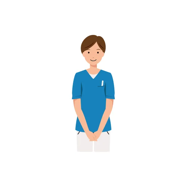 看護師 イラスト（女性・上半身）| 無料・商用利用可 | NURFUBC005-C | 無料素材ペペロ
