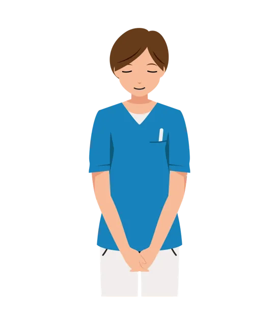 看護師 イラスト（女性・上半身）| 無料・商用利用可 | NURFUBC008-01-C | 無料素材ペペロ