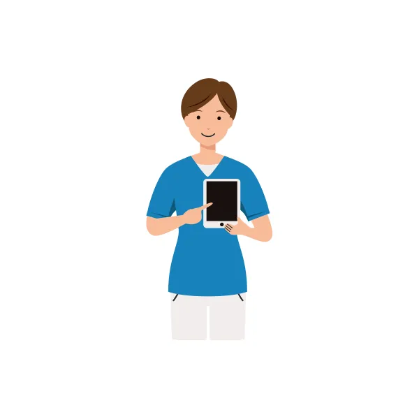 看護師 イラスト（女性・上半身）| 無料・商用利用可 | NURFUBC034-C | 無料素材ペペロ