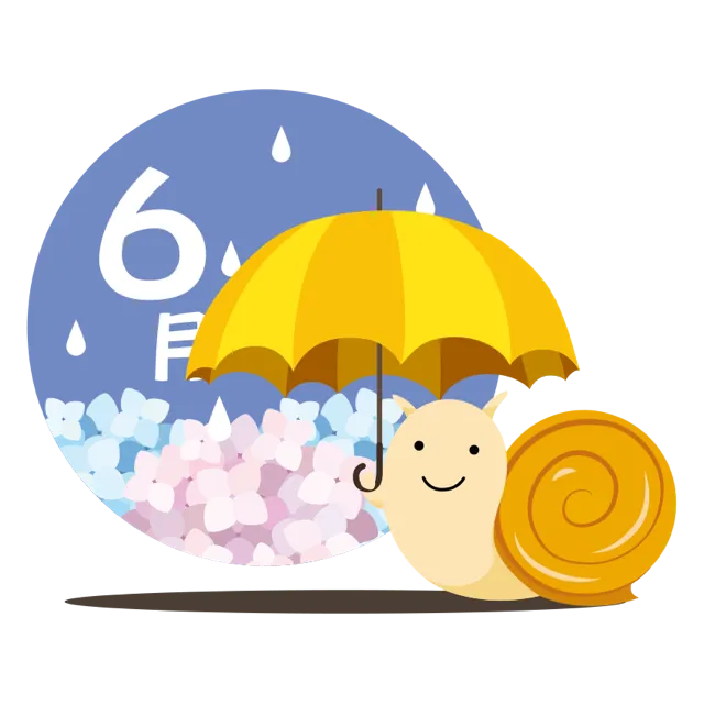６月 イラスト | 無料・商用利用可 | RASEAC-030-01-C | 無料素材ペペロ