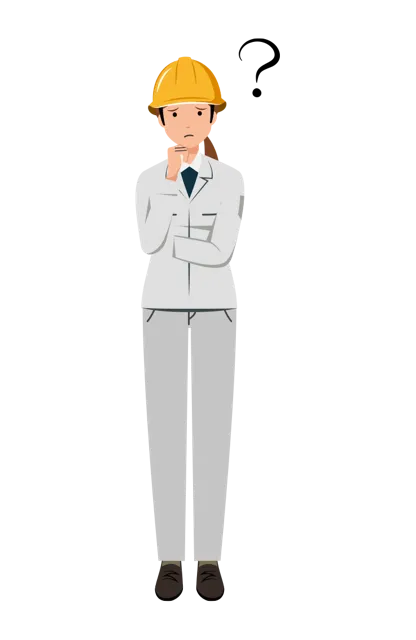 現場監督 イラスト（女性・全身）| 無料・商用利用可 | SSFSYH020-01-C | 無料素材ペペロ