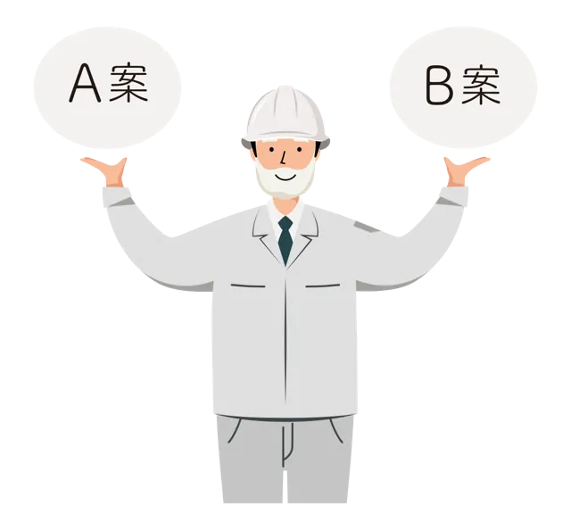 現場監督 イラスト（シニア・上半身）| 無料・商用利用可 | SSMSUBSW024-01-C | 無料素材ペペロ