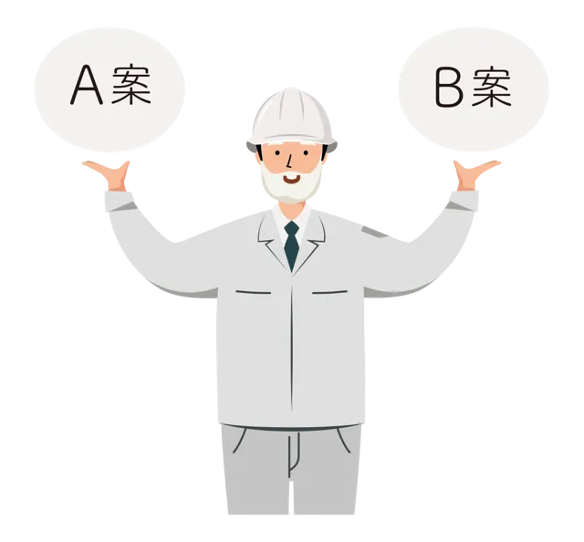 現場監督 イラスト（シニア・上半身）| 無料・商用利用可 | SSMSUBSW025-01-C | 無料素材ペペロ