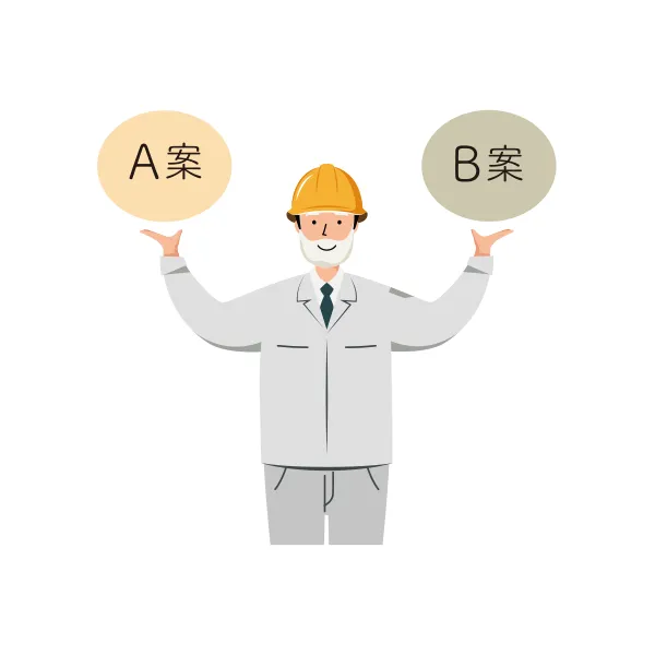現場監督 イラスト（シニア・上半身）| 無料・商用利用可 | SSMSUBSYH024-C | 無料素材ペペロ