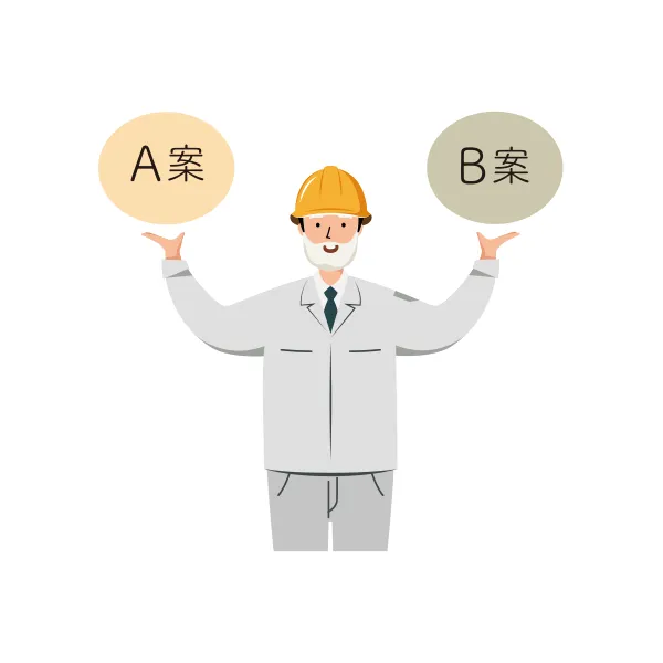 現場監督 イラスト（シニア・上半身）| 無料・商用利用可 | SSMSUBSYH025-C | 無料素材ペペロ